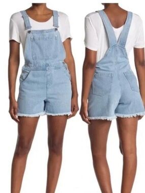 Abound Light Blue Denim Shortalls